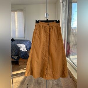 Mustard Midi Skirt